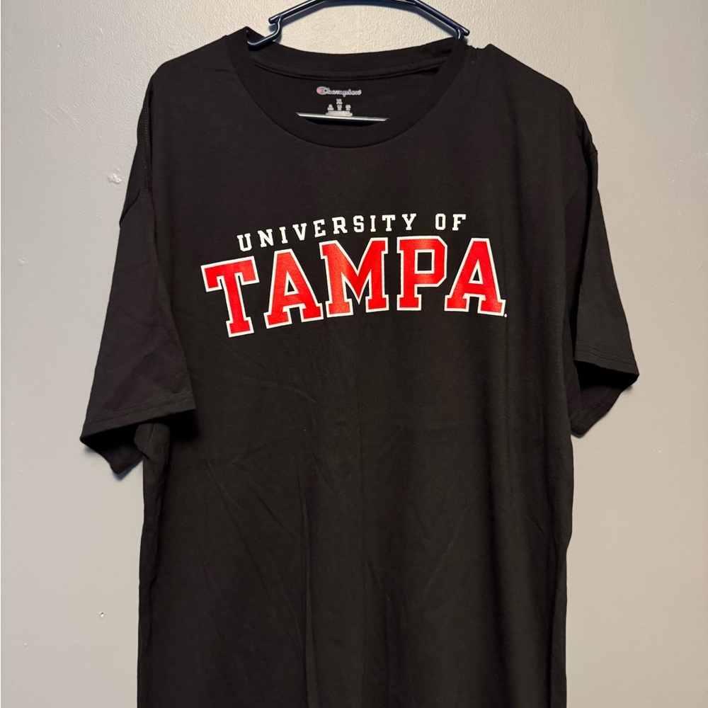 Champion Black University of Tampa Tee